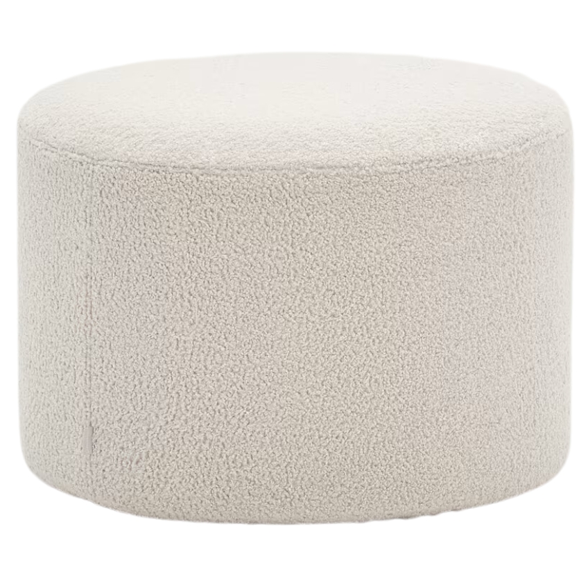 Kave Home Béžový bouclé taburet Kaeli 60 cm