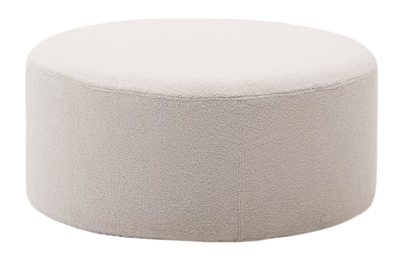 Kave Home Béžový bouclé taburet Kaeli 90 cm
