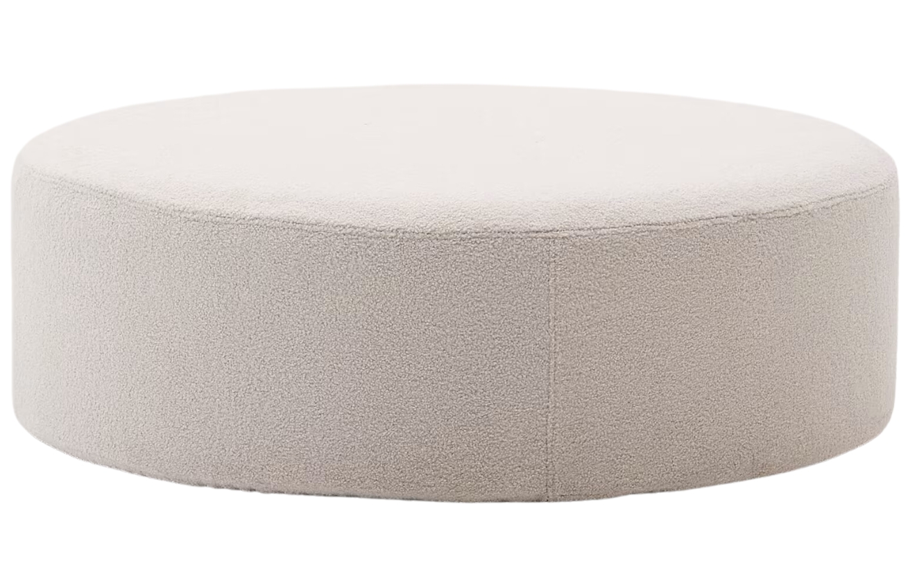 Kave Home Béžový bouclé taburet Kaeli 120 cm