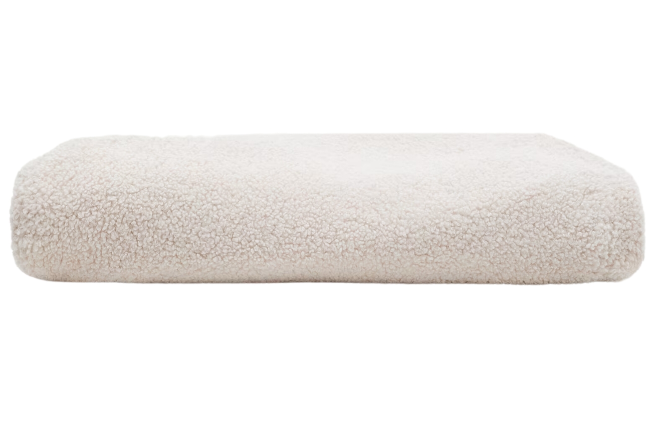 Kave Home Béžový bouclé potah na taburet Kaeli 43 cm