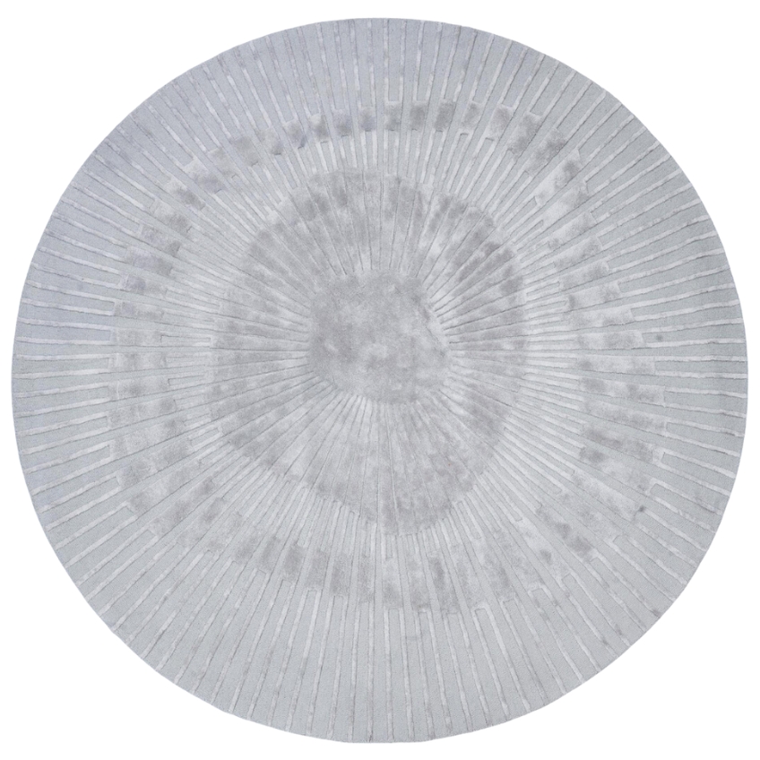 Fargotex Šedý kulatý koberec Radius 250 cm