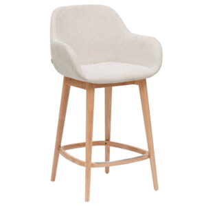 Kave Home Béžová barová židle Konna 65 cm