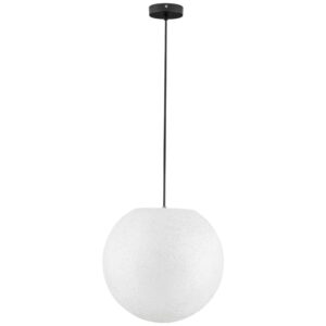 Nova Luce Bílé venkovní závěsné světlo Moon 40 cm