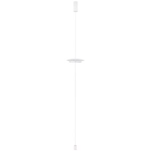 Bílá kovová stojací LED lampa Nova Luce Olos 330 cm