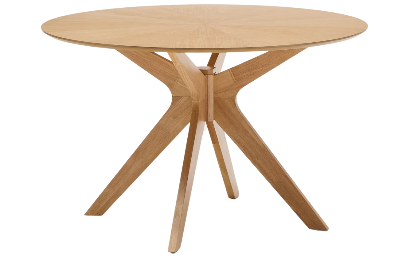 Kave Home Dubový jídelní stůl Naanim ⌀ 120 cm