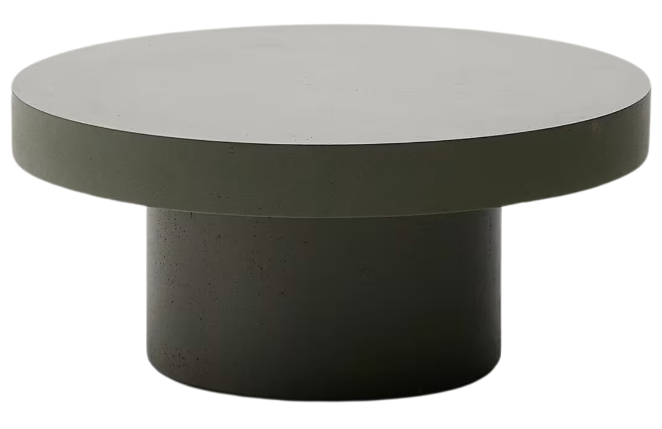 Kave Home Zelený cementový zahradní stolek Aiguablava 66 cm