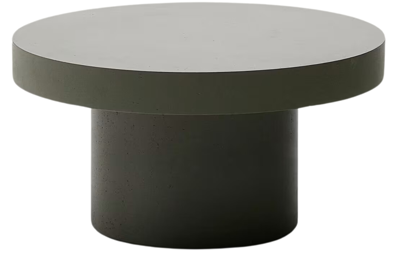 Kave Home Zelený cementový zahradní stolek Aiguablava 90 cm