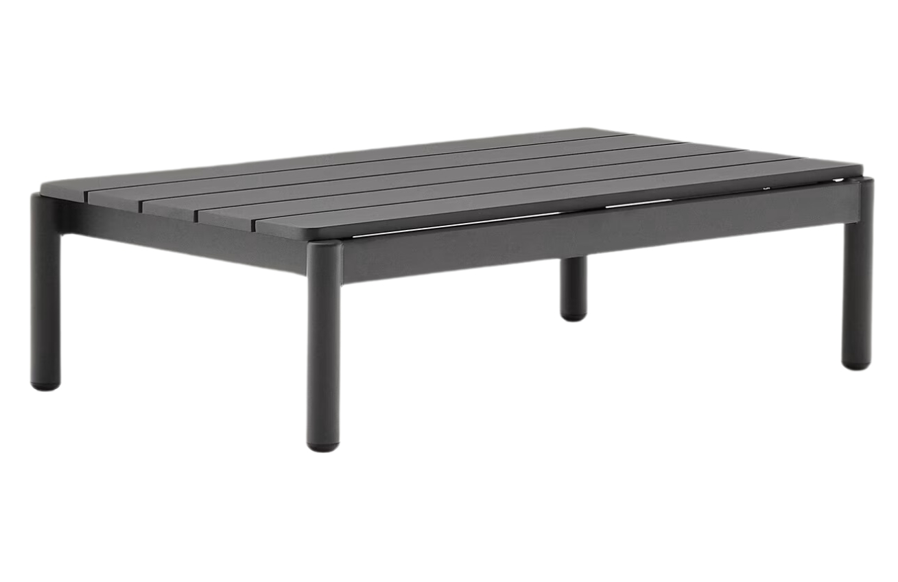 Kave Home Šedý zahradní stolek Sorells 91 x 57 cm