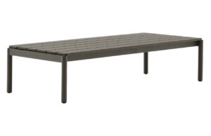 Kave Home Zelený zahradní stolek Sorells 149 x 63 cm