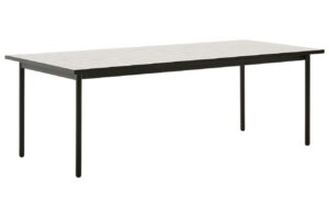 Kave Home Bílo-zelený zahradní stůl Maurina 223 x 101 cm