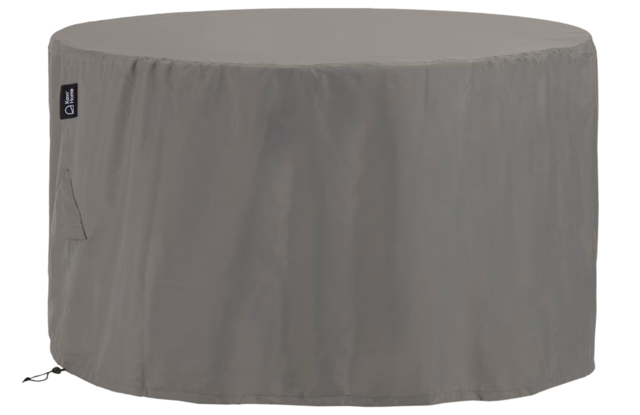 Kave Home Šedý ochranný obal na kulatý zahradní stůl Iria 160 cm