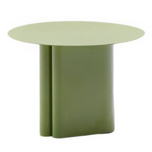 Kave Home Zelený kovový odkládací stolek Arvin 55 cm
