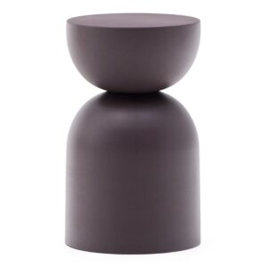 Kave Home Fialový kovový odkládací stolek Rachell 31 cm
