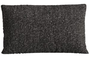 Micadoni Antracitově šedý bouclé polštář Nuria 60 x 40 cm