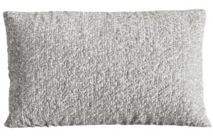 Micadoni Šedý bouclé polštář Nuria 60 x 40 cm