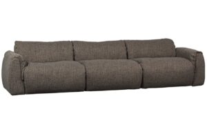 WOOOD Šedohnědá trojmístná pohovka Bagel 319 cm