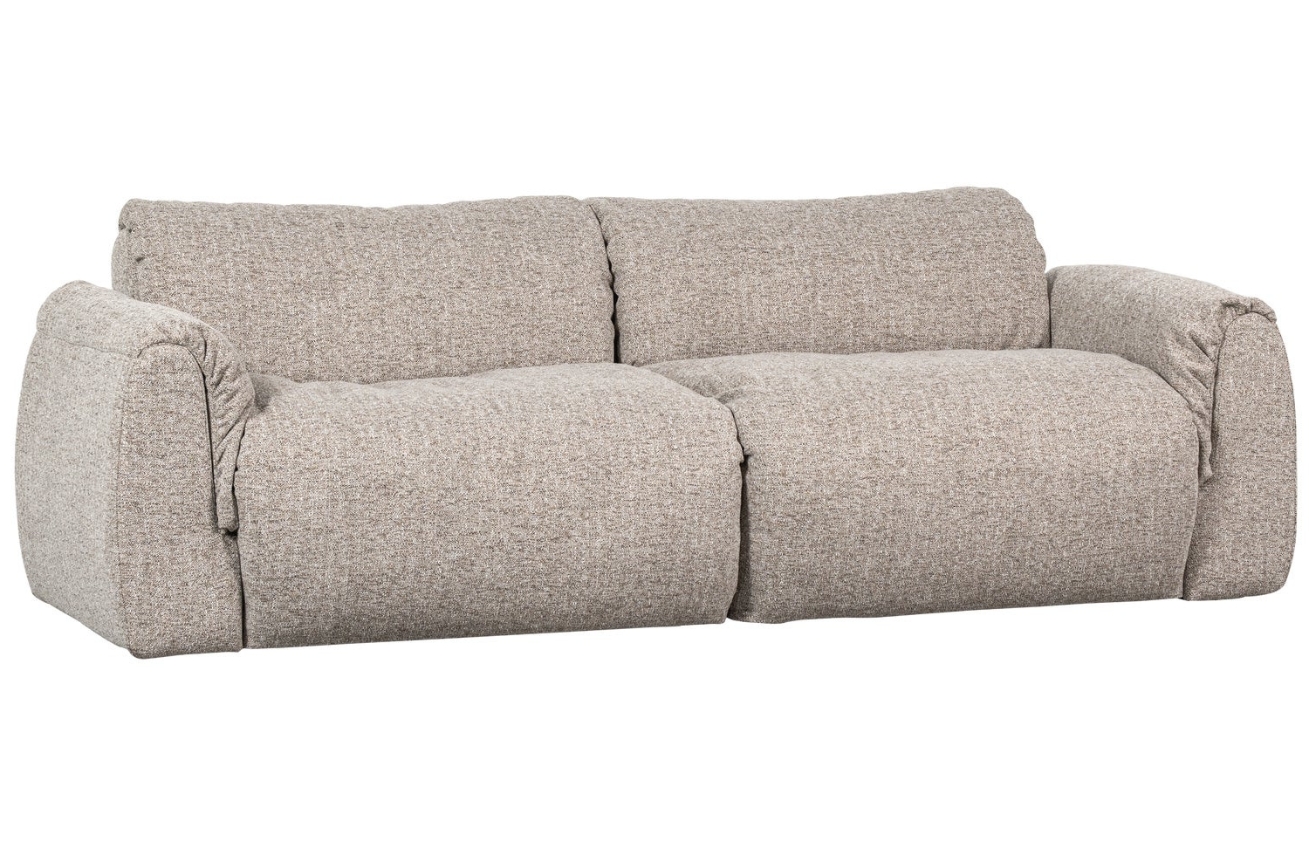 WOOOD Béžovohnědá dvoumístná pohovka Bagel 228 cm
