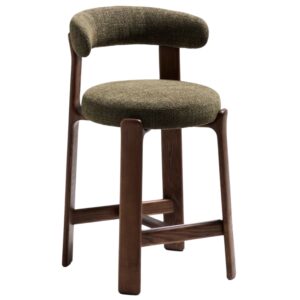 Kave Home Zelená barová židle Granite 65 cm