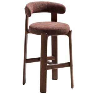 Kave Home Hnědá barová židle Granite 75 cm