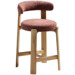 Kave Home Terakotově červená barová židle Granite 65 cm
