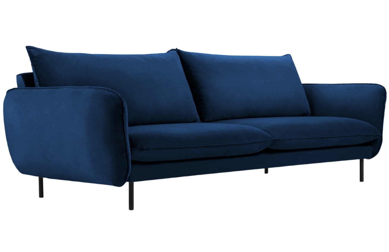 Cosmopolitan Design Královsky modrá sametová pohovka Vienna 200 cm