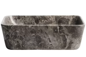 Kave Home Šedé mramorové umyvadlo na desku Darnen 40 x 40 cm