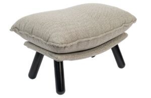 Zuiver Světle šedá látková podnožka LAZY SACK