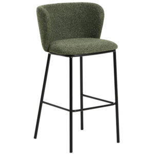 Kave Home Zelená barová židle Ciselia 76 cm