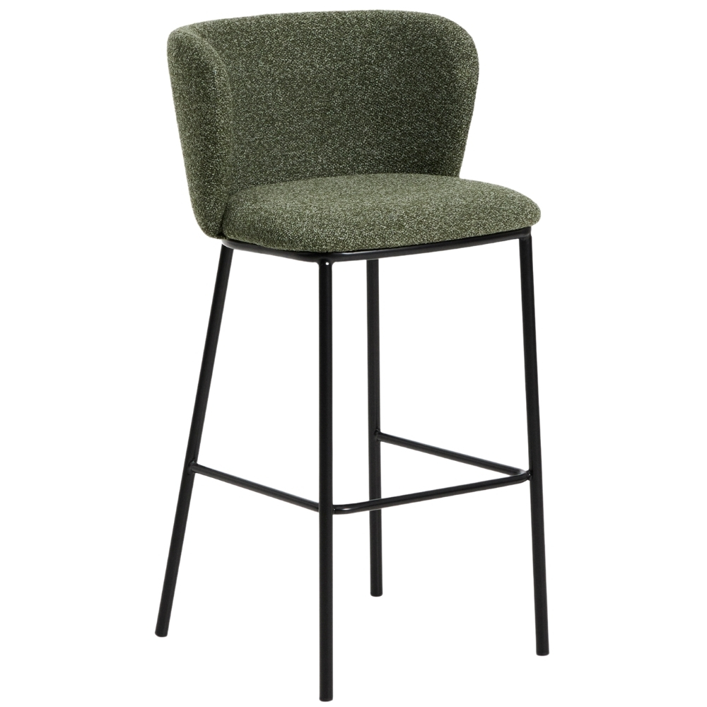 Kave Home Zelená barová židle Ciselia 76 cm