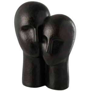 Černá soška J-line Head Couple 42