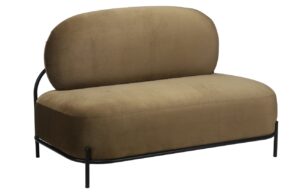 White Label Zelená pohovka POLLY 125 cm