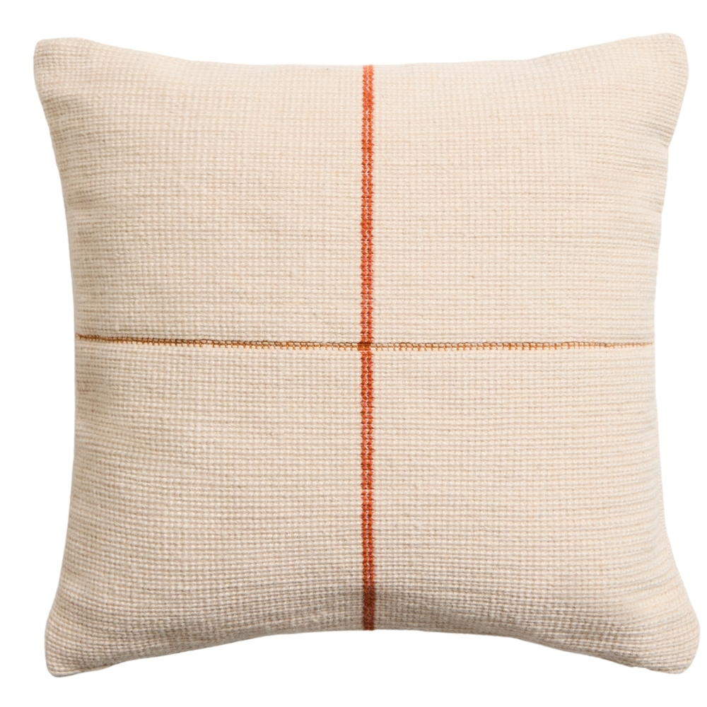 Kave Home Oranžový povlak na polštář Atima 45 x 45 cm