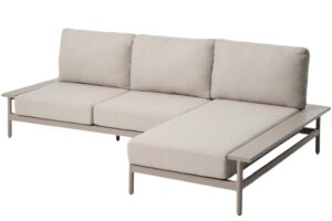 Kave Home Béžová zahradní rohová pohovka Vathi 250 cm
