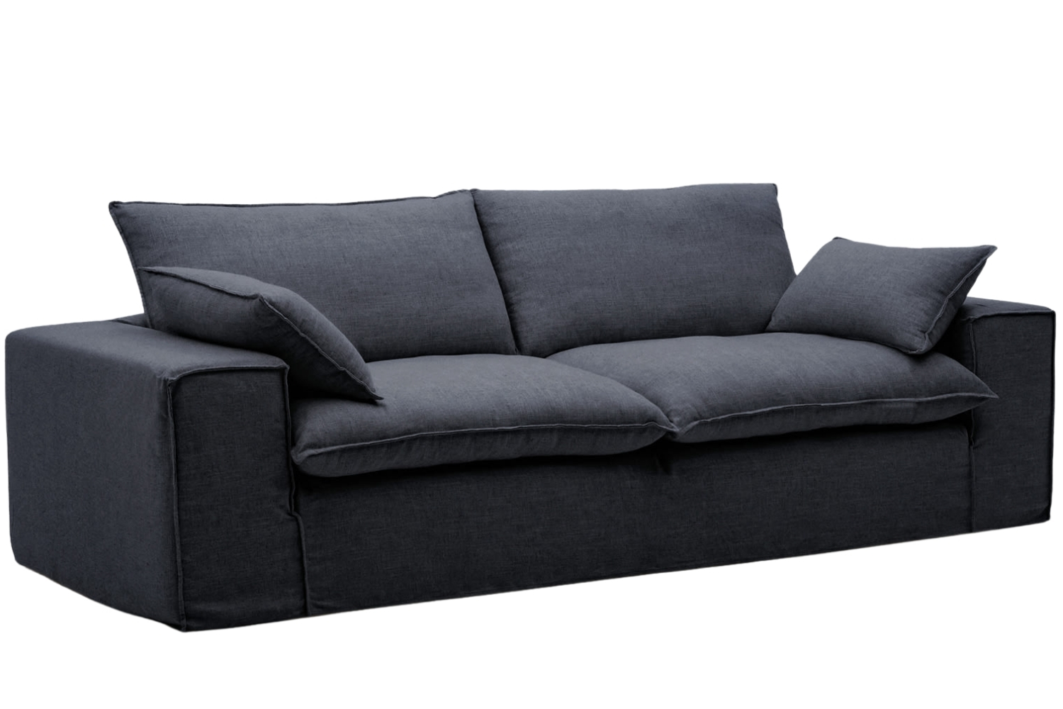 Kave Home Tmavě šedá pohovka Anarela 280 cm s odnímatelným potahem