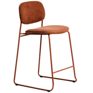 Kave Home Terakotově červená barová židle Meli 65 cm