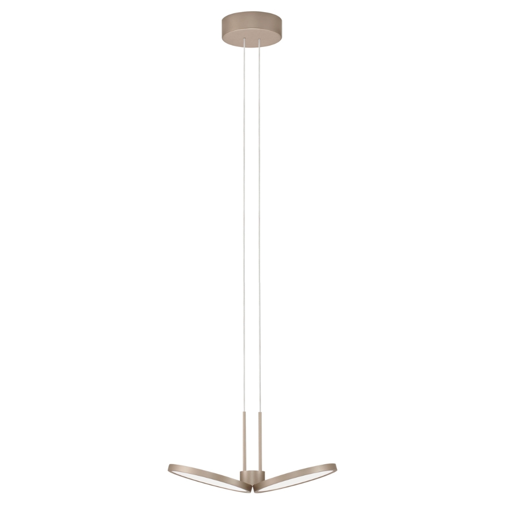 Nova Luce Béžové závěsné LED světlo Vea 33 cm