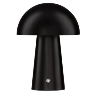 Nova Luce Černá kovová nabíjecí stolní LED lampa Ande