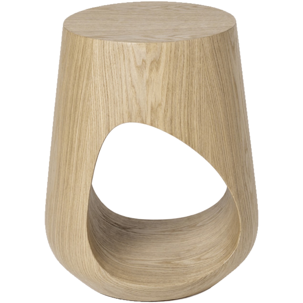 Somcasa Dubový noční stolek Manan ø 36 cm
