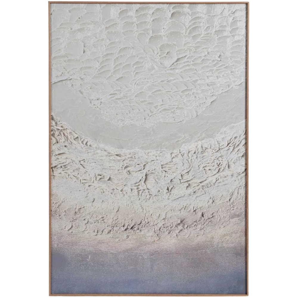 Somcasa Béžovo-fialový abstraktní obraz Regolith 120 x 80 cm