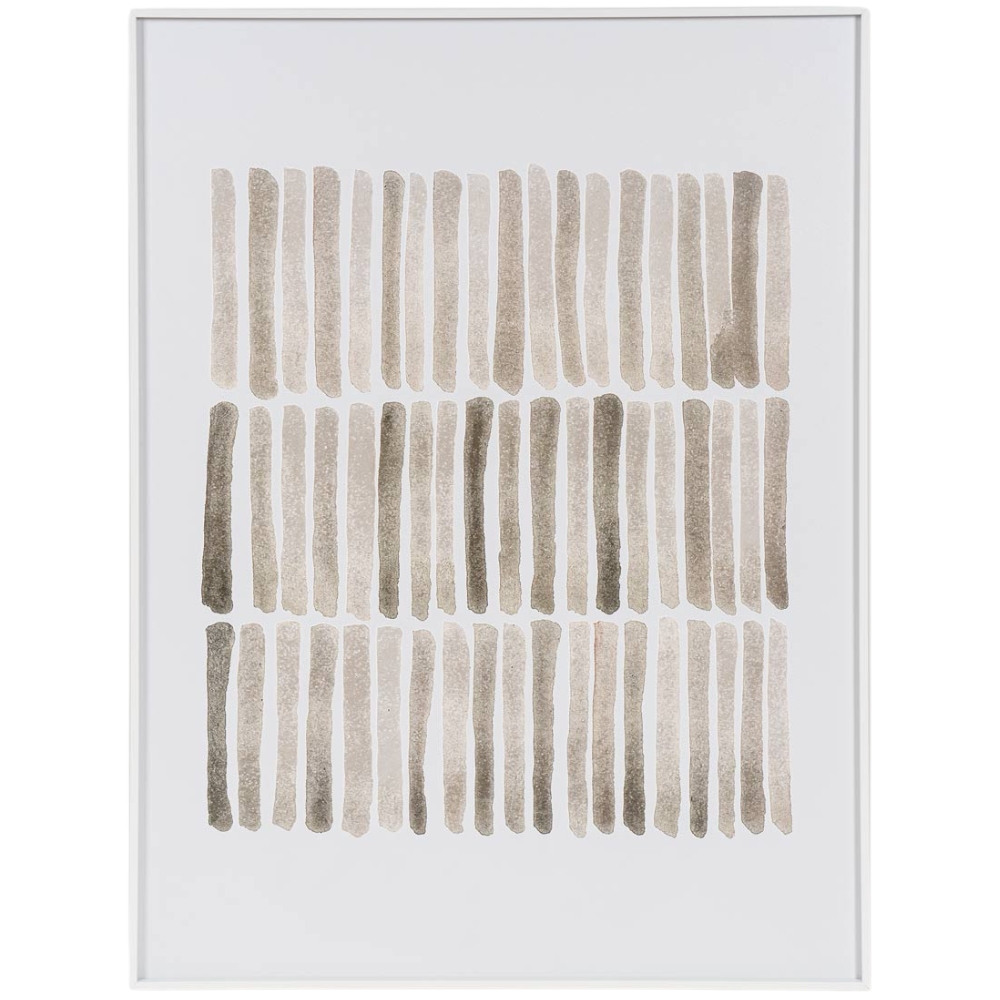 Somcasa Béžovo-hnědý abstraktní obraz Sticks 80 x 60 cm