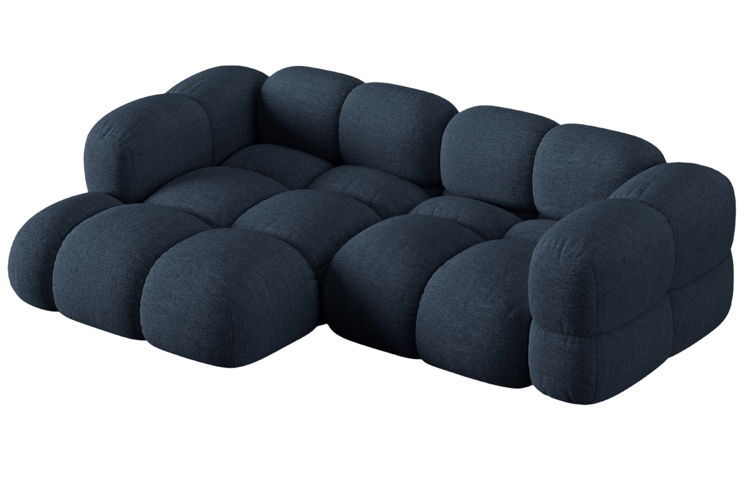 Cosmopolitan Design Tmavě modrá rohová pohovka Loretto 250 cm