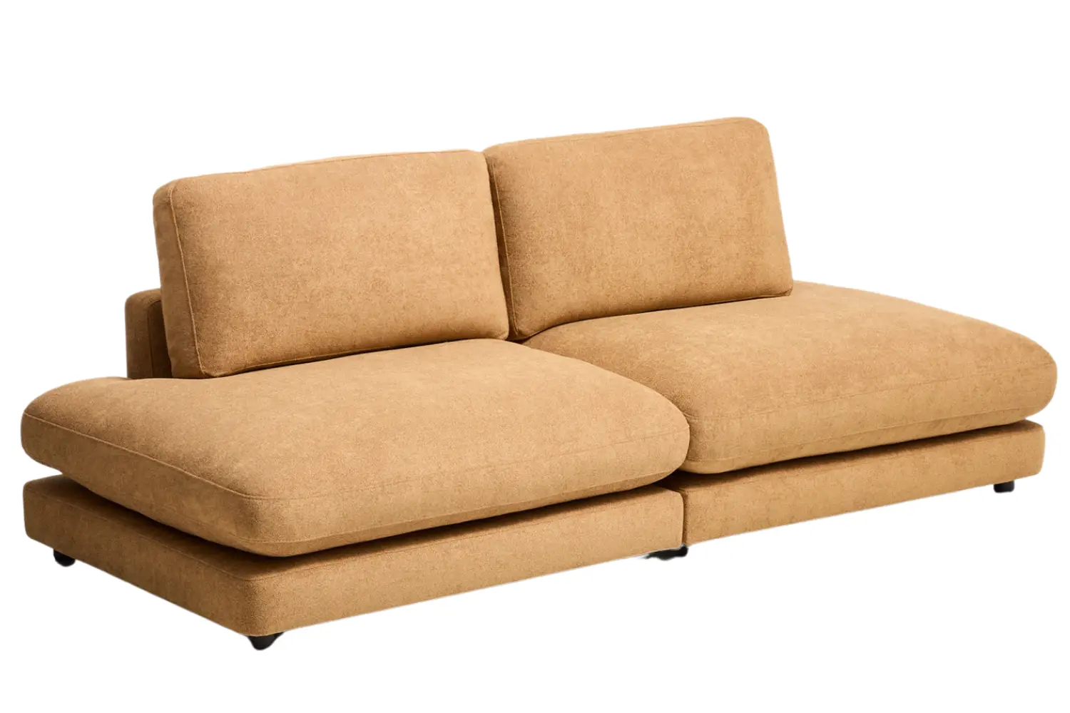 Kave Home Žlutá třímístná bouclé pohovka Gala 240 cm