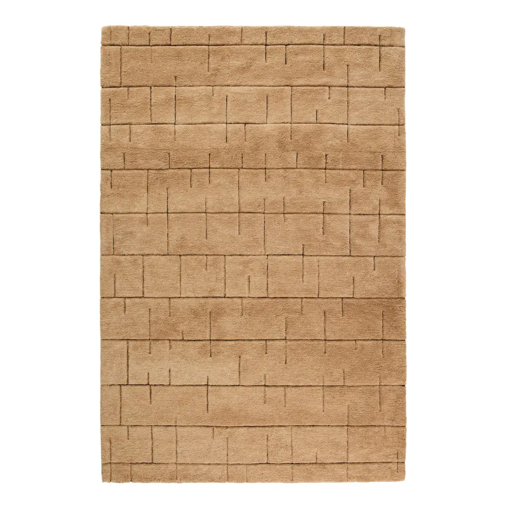 Kave Home Hnědý vlněný koberec Helun 160 x 230 cm