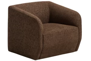 Kave Home Hnědé čalouněné křeslo Milare 83 cm