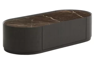 Kave Home Hnědý dubový konferenční stolek Nemore 140 x 60 cm