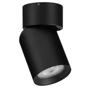 Nova Luce Černé kovové bodové světlo Amecy 6 cm