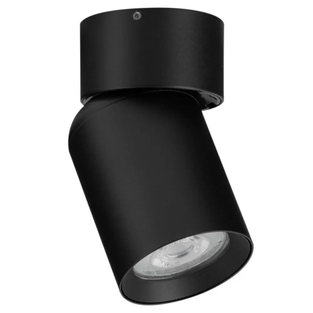 Nova Luce Černé kovové bodové světlo Amecy 6 cm