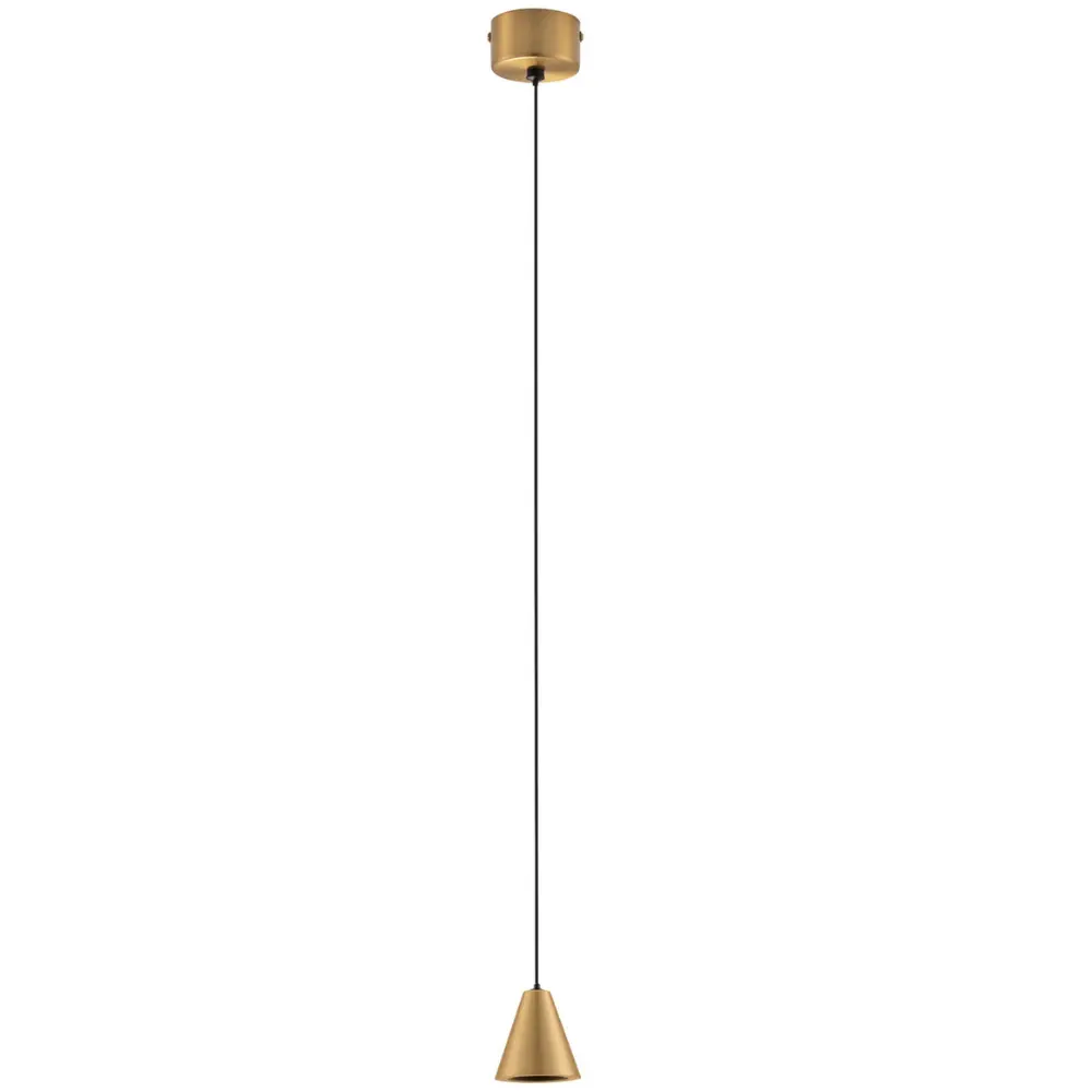 Nova Luce Zlaté kovové závěsné LED světlo Irmos 6 cm