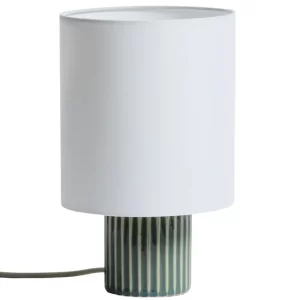 Kave Home Zelená keramická stolní lampa Eshe