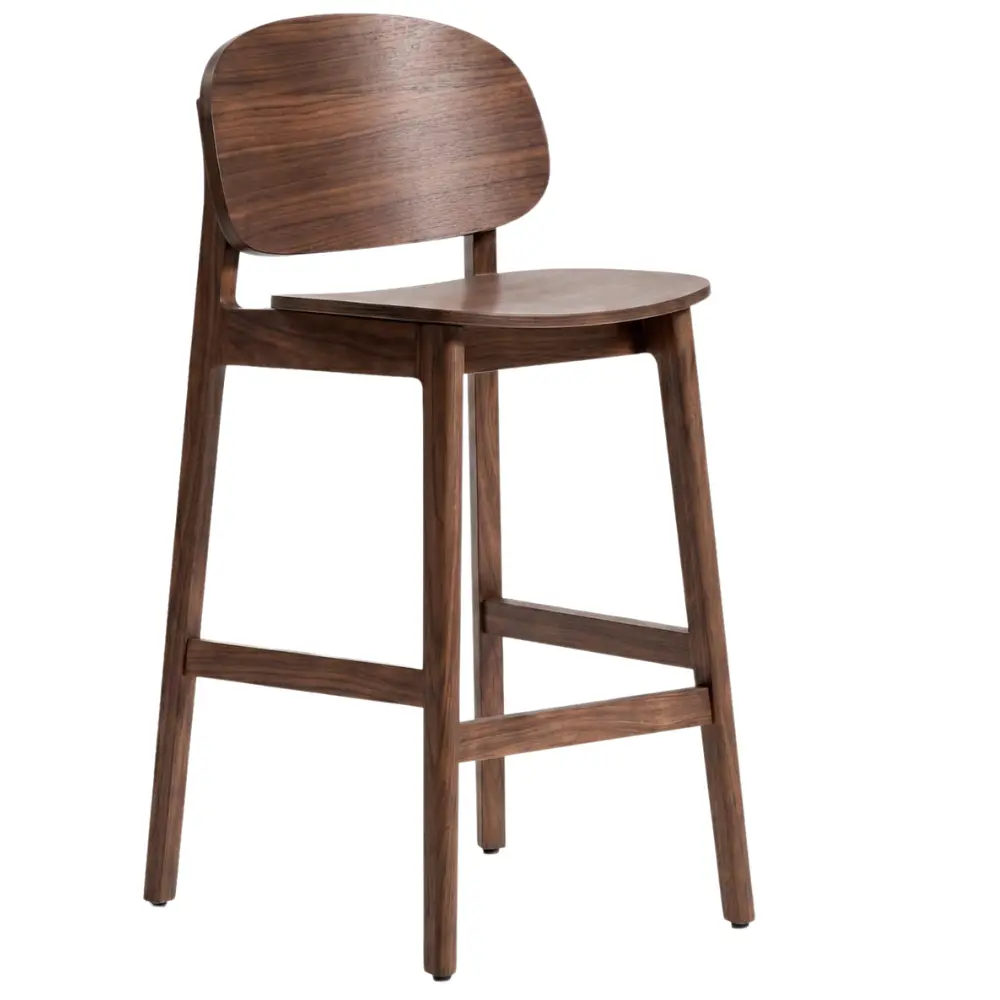 Kave Home Hnědá barová židle Ludara 66 cm